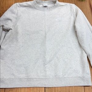 Nike tan Gray Crewneck Sweater